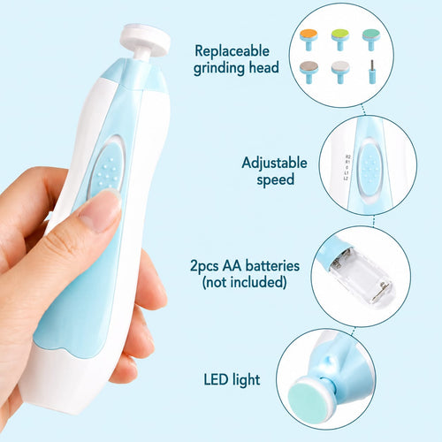 Baby Electric Nail Trimmer Kit – Safe Nail Cutter for Newborns & Kids